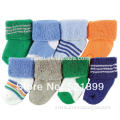 quality reliable 100%cotton custom print stripe multicolor pretty baby socks